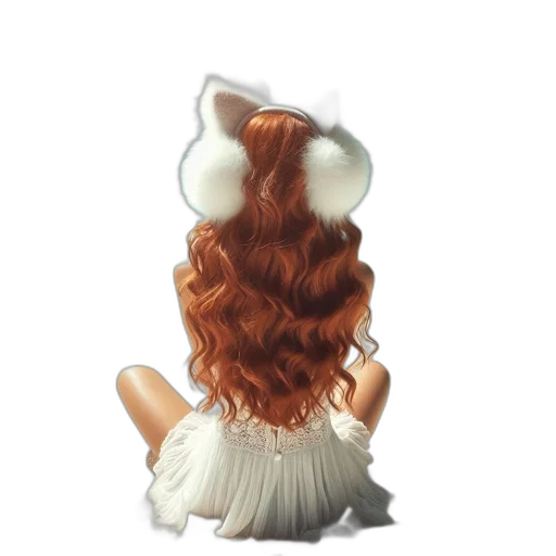 hair, crown, dress, staff, 3d render, concept art, fantasy art, pixel art transparent PNG cut-out