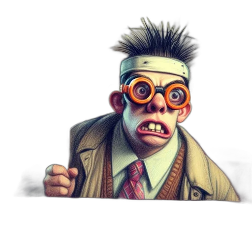mask, face, creature, concept art, comic book art, cartoon, 3d render, eccentric transparent PNG cut-out