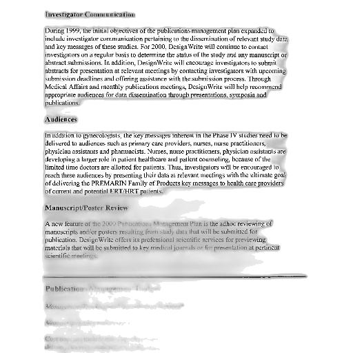 document, titled, investigator, communication, discusses, objectives, publications, management transparent PNG cut-out