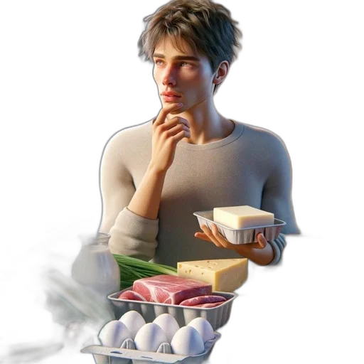 food, 3d render, concept art, vaporwave, photorealistic, fog, neon lights, pastel transparent PNG cut-out