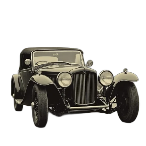 car, photorealistic, 3d render, old, photo, has, sidecar, side transparent PNG cut-out