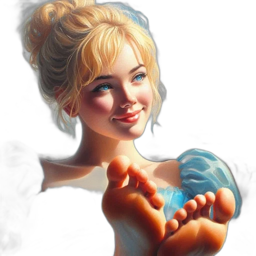shoes, face, photorealistic, fantasy art, oil painting, concept art, underwater, blue transparent PNG cut-out