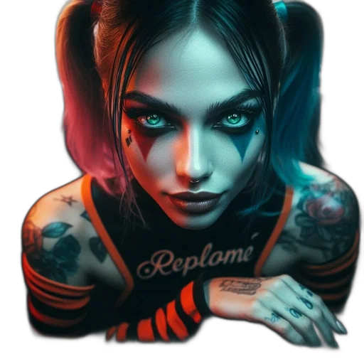 face, jewelry, fantasy art, comic book art, photorealistic, cyberpunk, neon lights, image transparent PNG cut-out