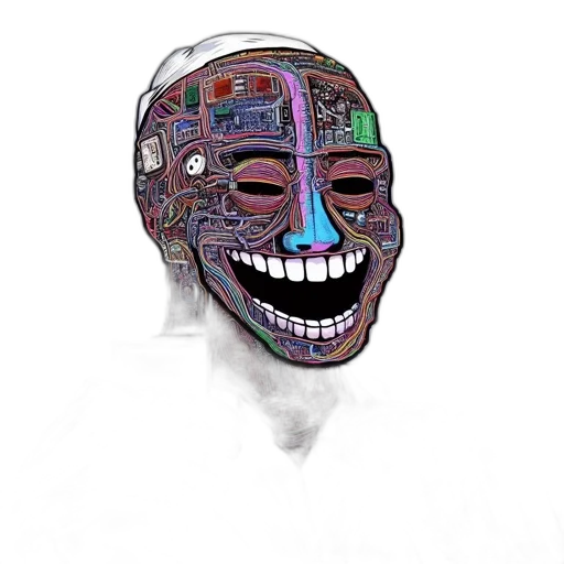 mask, jewelry, face, crown, concept art, 3d render, photorealistic, cyberpunk transparent PNG cut-out