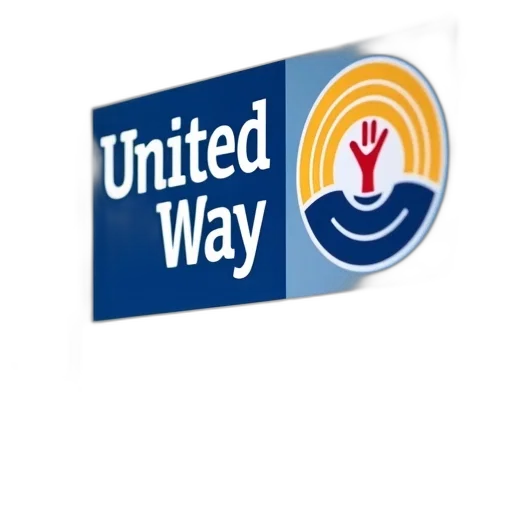 close-up, view, white, sign, blue, background, featuring, united transparent PNG cut-out