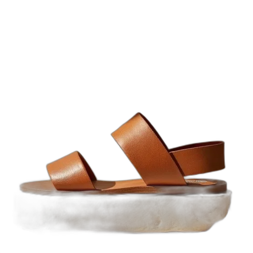 shoes, 3d render, earth tones, thelma, sandal, tan transparent PNG cut-out