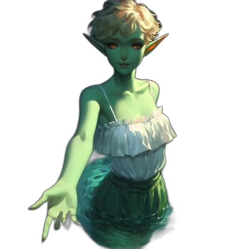 dress, staff, creature, mask, concept art, fantasy art, pixel art, 3d render transparent PNG cut-out