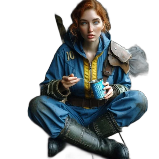 staff, jacket, robot, weapon, concept art, fantasy art, photorealistic, 3d render transparent PNG cut-out