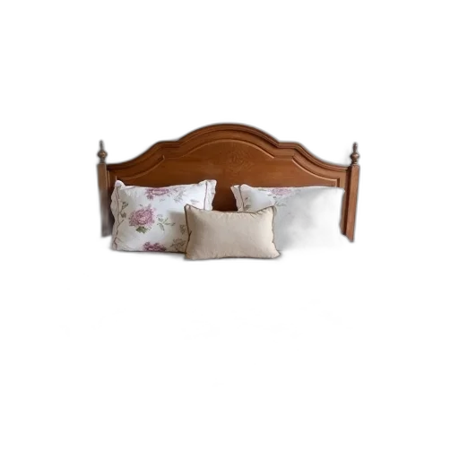 furniture, crown, staff, cozy, bedroom, white, bed, covered transparent PNG cut-out