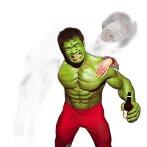 creature, weapon, 3d render, concept art, comic book art, photorealistic, outer space, hulk transparent PNG cut-out