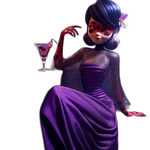 dress, comic book art, concept art, fantasy art, cartoon, dark, animated, lady transparent PNG cut-out