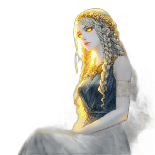 dress, dragon, crown, jewelry, fantasy art, concept art, pixel art, watercolor transparent PNG cut-out
