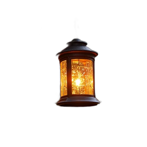 3d render, photorealistic, lantern, tree, telefisher, san, clementn, creative transparent PNG cut-out