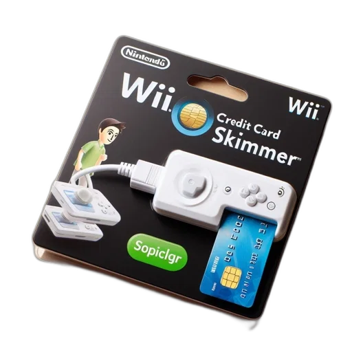 3d render, packaging, wii, credit, card, skimmer, features, nintendo transparent PNG cut-out