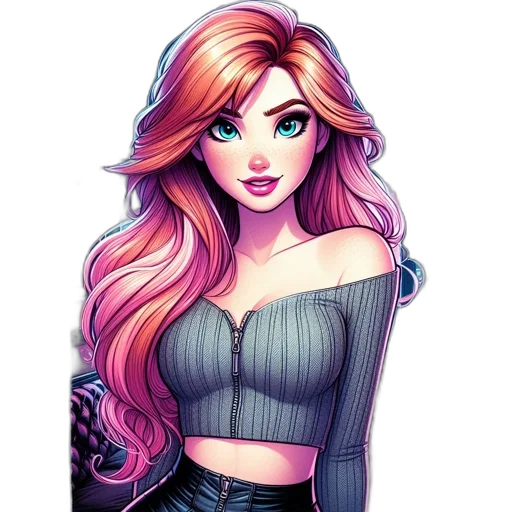 dress, staff, fantasy art, cartoon transparent PNG cut-out