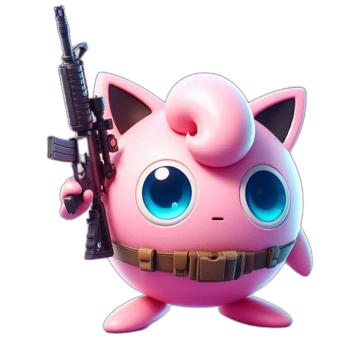weapon, animal, staff, concept art, 3d render, pixel art, animated, figure transparent PNG cut-out