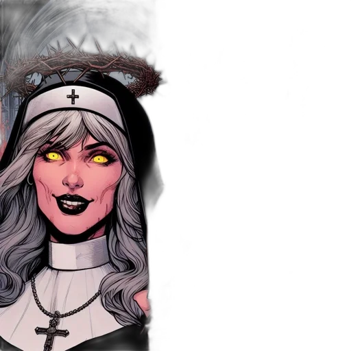 comic book art, fantasy art, concept art, watercolor, dark, monochrome, two, contrasting transparent PNG cut-out