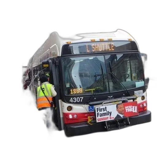 3d render, photorealistic, bus, advertisement, first, family, back transparent PNG cut-out