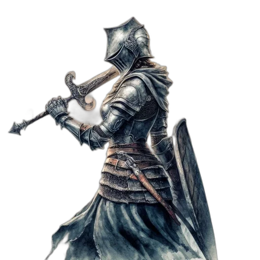 sword, weapon, staff, mask, concept art, fantasy art, watercolor, photorealistic transparent PNG cut-out