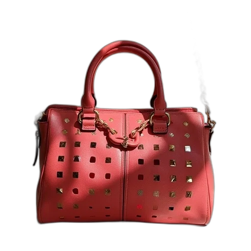 3d render, photorealistic, red, marc, jacobs, fiona, dot, shoulder transparent PNG cut-out
