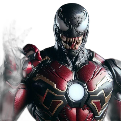 mask, comic book art, 3d render, concept art, photorealistic, figurine, red, black transparent PNG cut-out