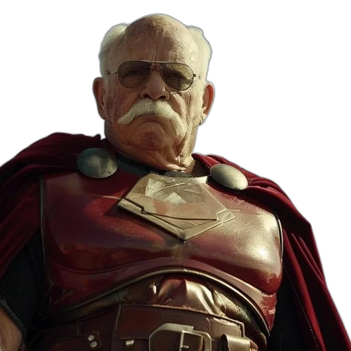 face, staff, concept art, comic book art, 3d render, fantasy art, elderly, man transparent PNG cut-out