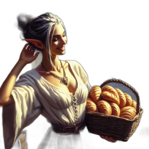 food, dress, crown, jewelry, concept art, photorealistic, fantasy art, pixel art transparent PNG cut-out