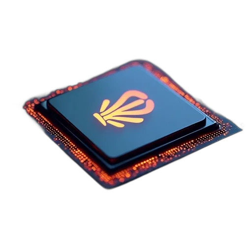 crown, 3d render, arm, logo, top, processor transparent PNG cut-out