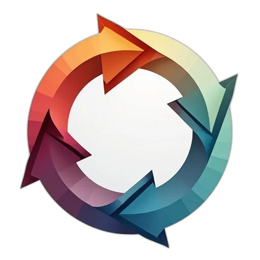 3d render, colorful, three, circular transparent PNG cut-out