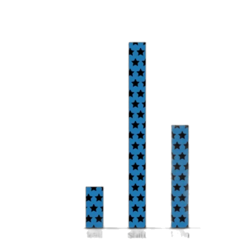 weapon, pixel art, 3d render, blue, monochrome, bar, chart, titled transparent PNG cut-out