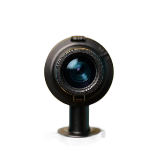 staff, robot, face, weapon, 3d render, photorealistic, black, telescope transparent PNG cut-out