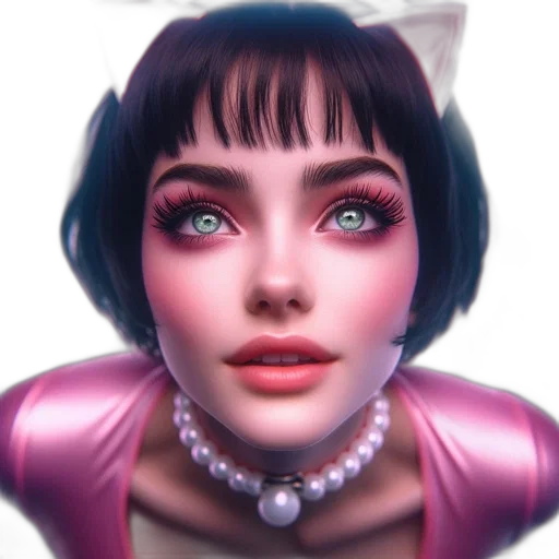 face, robot, jewelry, dress, fantasy art, 3d render, concept art, photorealistic transparent PNG cut-out