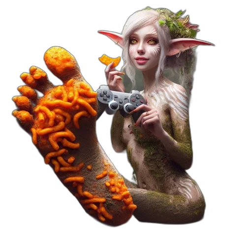 shoes, dragon, creature, staff, fantasy art, concept art, pixel art, 3d render transparent PNG cut-out