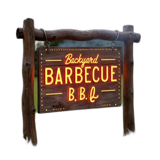 food, 3d render, sign, reads transparent PNG cut-out