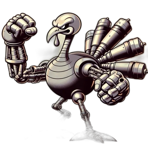robot, weapon, animal, creature, concept art, pixel art, 3d render, comic book art transparent PNG cut-out