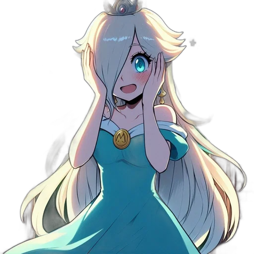 crown, dress, staff, creature, anime, pixel art, cartoon, concept art transparent PNG cut-out