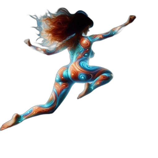 dress, hair, concept art, 3d render, fantasy art, photorealistic, blue, image transparent PNG cut-out