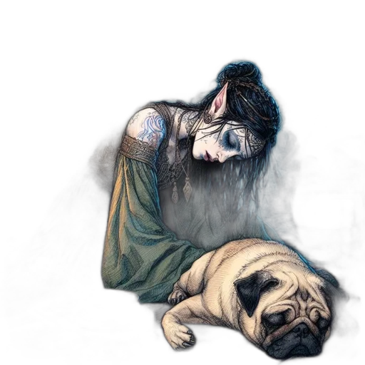 animal, creature, photorealistic, watercolor, concept art, fantasy art, inside, dimly transparent PNG cut-out