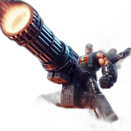 weapon, sword, robot, concept art, comic book art, fantasy art, 3d render, fire transparent PNG cut-out