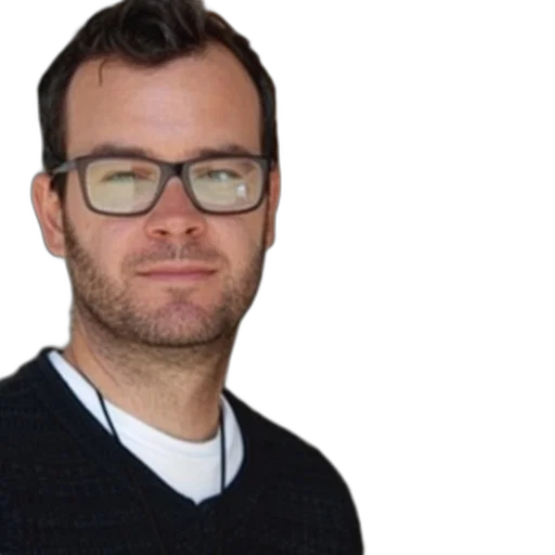 staff, jacket, face, man, glasses, beard, dark, hair transparent PNG cut-out