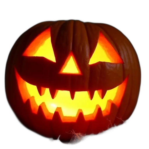 mask, face, 3d render, photorealistic, close-up, carved, pumpkin, spooky transparent PNG cut-out
