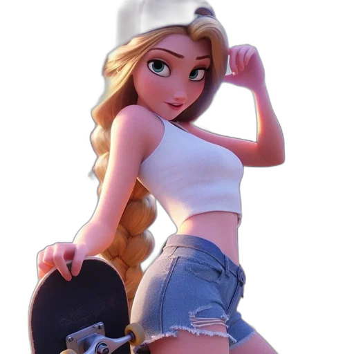 hat, staff, dress, weapon, cartoon, concept art, 3d render, anime transparent PNG cut-out