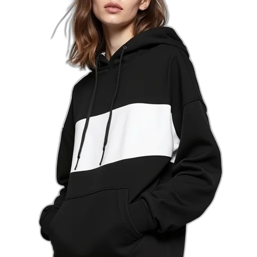 jacket, monochrome, black, white transparent PNG cut-out