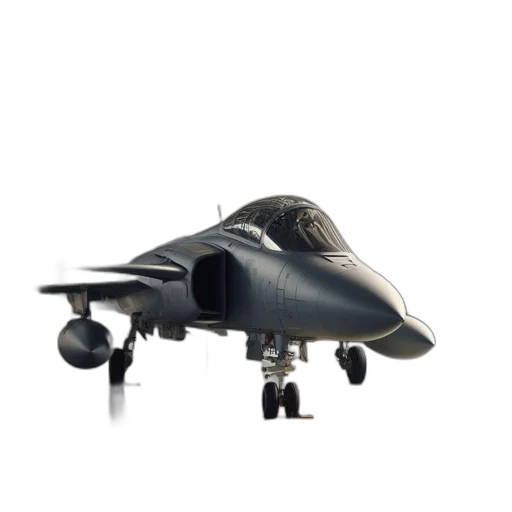 weapon, robot, 3d render, concept art, fighter, jet, stationed, well-lit transparent PNG cut-out