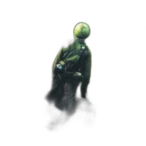 robot, creature, mask, staff, concept art, comic book art, fantasy art, pixel art transparent PNG cut-out