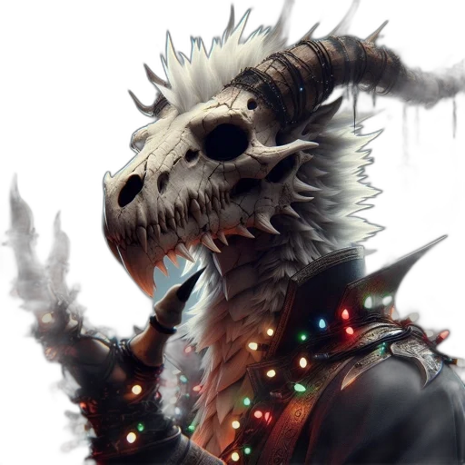 dragon, mask, creature, animal, fantasy art, concept art, photorealistic, cyberpunk transparent PNG cut-out