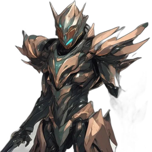 robot, concept art, fantasy art, pixel art, anime, dark, monochrome, earth tones transparent PNG cut-out