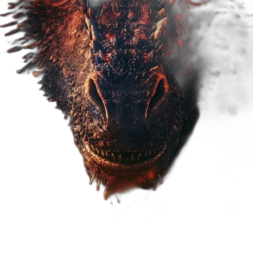 dragon, animal, creature, face, concept art, fantasy art, photorealistic, 3d render transparent PNG cut-out
