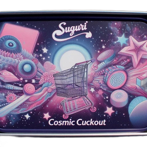 vaporwave, concept art, outer space, purple, tray, vibrant, design, features transparent PNG cut-out