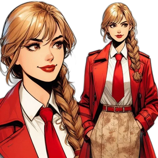 jacket, comic book art, concept art, cartoon transparent PNG cut-out